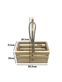 Ahşap Doğal 2Li Yağdanlık ve Sosluk Altı(IHLAMUR - KAVAK) Ahşap Rengi AHŞAP - 2 ADET thumbnail 4
