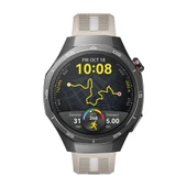 Huawei Watch GT5 Pro 46mm İle Uyumlu SportStripe Örgü Desen Metal Tokalı Silikon Akıllı Saat Kordonu  Starlight thumbnail 4