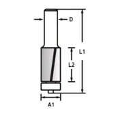 Topshop TH14522 Freze Bıçağı Kanal Açma 6*10*20mm - 2