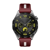 Huawei Watch GT4 46mm İle Uyumlu SportStripe Örgü Desen Metal Tokalı Silikon Akıllı Saat Kordonu  Mürdüm thumbnail 4