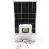60W Taşınabilir Solar Aydınlatma ve Güç Paketi thumbnail 3