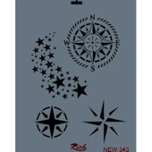 Rich New Seri N-343 Stencil 35x25 cm thumbnail 1