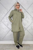 KADIN TAŞ DETAYLI FERMUARLI TESETTÜR TAKIM thumbnail 2