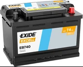 Exide EB740 12V 74Ah 680A  Excell Standart Akü ( Üretim Tarihi:2025 ) thumbnail 1