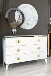 Tocco 1053 İpek 6 Çekmeceli 120 cm Mega Şifonyer - 1