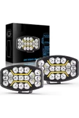 ASTRALED 10'' Beyaz-Turuncu LED Çalışma Lambası Spot Projektör + Tır Kamyon Road 12-24VOLT thumbnail 1