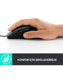 Logitech M500S 4.000 DPI Gelişmiş USB Kablolu Mouse - Siyah thumbnail 4