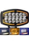 ASTRALED 10'' Beyaz Turuncu LED Spot Projektör + Drl Tır Kamyon Off Road 12-24VOLT 1 Adet thumbnail 1