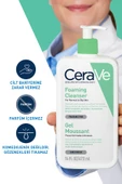 CeraVe Normal ve Yağlı Ciltler için Seramid & Niasinamid & Hyalüronik Asit İçeren Köpüren Temizleyici 473ml thumbnail 3