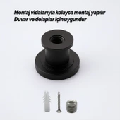 Alex Lüks Askı Mat Siyah Metal Askılık Banyo Mutfak Salon Askısı Şık Tasarım Dayanıklı Kullanım thumbnail 5