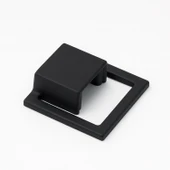 Marko Siyah Metal Gömme Tarz Mobilya Kulp 32 mm Modern Dekoratif Dolap ve Çekmece Kulbu Dayanıklı thumbnail 1