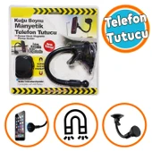 Araç İçi Oto Ofis Ev Masa Mıknatıslı Kuğu Boynu Manyetik Vantuzlu Araba Telefon Tutucu thumbnail 1