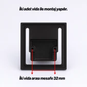 Marko Siyah Metal Gömme Tarz Mobilya Kulp 32 mm Modern Dekoratif Dolap ve Çekmece Kulbu Dayanıklı thumbnail 4