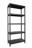 5 Katlı Plastik Raf  31x93x210 Cm - Depo, Arşiv, Kiler, Dosya, Market, Bakkal Rafı thumbnail 3