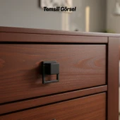 Marko Siyah Metal Gömme Tarz Mobilya Kulp 32 mm Modern Dekoratif Dolap ve Çekmece Kulbu Dayanıklı thumbnail 2