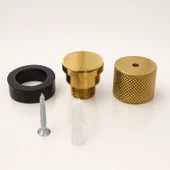 Tırtıklı Titanyum Kapı Tamponu Yüksek Dayanım Çarpma Engelleyici Metal Duvar Koruma Stoperi thumbnail 3