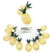 2m 10 Led Pilli 2 Kademeli Ananas Led Işık MZ6200-251 thumbnail 2