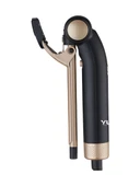 Yui KB3038 Afro Dalga 9 MM Seramik Plaka Katlanabilir Kıvırcık Saç Şekillendirici Maşa Siyah thumbnail 3