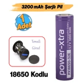 3200mAh Şarjlı Pil PX18650 Mor Batarya 3.6V Li-Ion Uzun Ömürlü Yüksek Kapasite Şarj Edilebilir thumbnail 2
