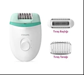 Philips BRE245/05 Satinelle Essential Kompakt Epilatör Yeşil thumbnail 1