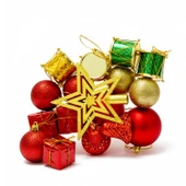 Kızılkaya Yılbaşı Ağacı Süsü Karışık 13 Parça (2505085) thumbnail 2