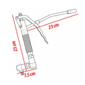 MTGT20 Metal Pnömatik Z Mafsallı Döner Eklemli Gres Tabancası thumbnail 4