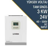 Lexron 3kW 24V Hv Mppt 40-500 Pv Input Akıllı Hibrit Inverter thumbnail 1