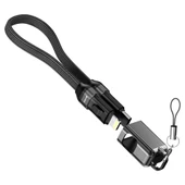 S-link Armor CL-020 30W 20 cm Type-C to Lightning PD Örgülü Metal Başlıklı Siyah Hızlı Şarj Kablosu thumbnail 4