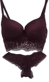 DANTELLİ BRALET DESTEKLİ SÜTYEN TAKIMI 85 BEDEN thumbnail 1
