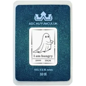 Hediyeye Özel 10 Gram Ruh Temalı 999 Ayar Gümüş ile Üretilmiş Gümüş Külçesi-759 thumbnail 1