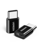 UGREEN Micro USB to Type-C Dönüştürücü Adaptörü, Siyah, 30391 thumbnail 2