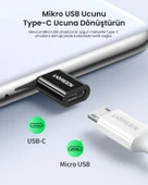 UGREEN Micro USB to Type-C Dönüştürücü Adaptörü, Siyah, 30391 thumbnail 3