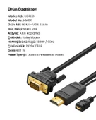 UGREEN HDMI to VGA Dönüştürücü Kablo 1.5m, 30449 thumbnail 9