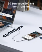 UGREEN Micro USB to Type-C Dönüştürücü Adaptörü, Siyah, 30391 thumbnail 5