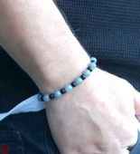 Erkek Doğal Taş Bileklik Jade Oniks Taşı oaheb4 thumbnail 3