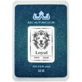 999 Ayar Gümüş ile Üretilmiş Vefalı Köpek Temalı Hediyeye Özel 10 Gram Gümüş Külçesi-761 thumbnail 1