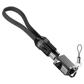 S-link Armor CC-020 60W 20 cm Type-C to Type-C PD Örgülü Metal Başlıklı Siyah Hızlı Şarj Kablosu thumbnail 4