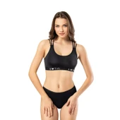 Kota 6440 Ip Askılı Pedli Krop BÜSTİYER SİYAH SM thumbnail 2