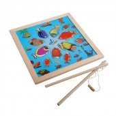 Ahşap Balık Tutma Oyunu 2 Oltalı Kare - 1