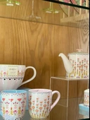Londra'dan Cath Kidston Çok Renkli Çiçek Desenli Porselen Muhteşem El Boyama Kahvaltı Kupa/Mug thumbnail 3