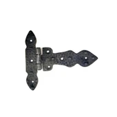 Antika Tarz Dekoratif Pirinç Kuyruklu Düğmeli Menteşe No1 - 117x142 mm, Oksit thumbnail 1