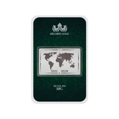 Hediyeye Özel 10 Gram Dünya Temalı 999 Ayar Gümüş ile Üretilmiş Gümüş Külçesi-773 thumbnail 1