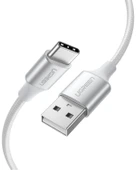UGREEN Örgülü USB Type-C Şarj ve Data Kablosu, 50 cm, 60130 thumbnail 1