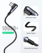 UGREEN USB-C to USB-A 3A QC 90 Derece Hızlı Şarj Kablosu, 1 Metre, Uzay Girişi, 50941 thumbnail 6