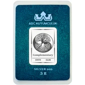 Yin Yang ve Ağaç Temalı 999 Ayar Gümüş ile Tasarlanmış Hediyeye Özel 5 Gram Gümüş Külçesi-780 thumbnail 1