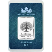 Hayat Ağacı Temalı 999 Ayar Gümüş ile Üretilmiş Hediyeye Özel 10 Gram Gümüş Külçesi-786 thumbnail 1