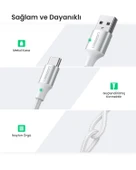 UGREEN Örgülü USB Type-C Şarj ve Data Kablosu, 50 cm, 60130 thumbnail 6