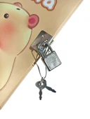 Capybara Hatıra Defteri (Günlük) Kilitli Defter 80 yaprak - Oyuncaklı Kapibara thumbnail 2