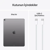 iPad Air 6. Nesil Wi-Fi + Cellular 256 GB 13" MV6V3TU/A Uzay Grisi Tablet Outlet (Açıklamayı Okuyunuz) thumbnail 5