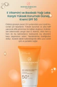 Bahar Babacan E Vitamini Ve Baobab Yağı Leke Karşıtı Yüksek Korumalı Güneş Kremi Spf 50 50ml thumbnail 2